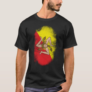 Camiseta Recuerdo de la bandera de Sicilia - diseño