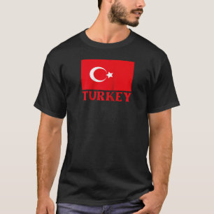 Camiseta Recuerdo de la bandera del país de Turquía Vintage