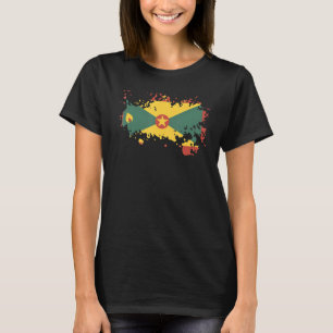 Camiseta Recuerdo de la bandera nacional de Granada para ho