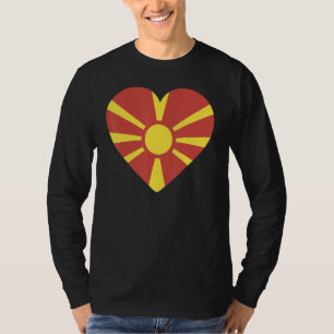 Camiseta Recuerdo de la bandera nacional de Macedonia para