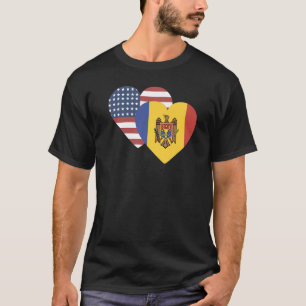 Camiseta Recuerdo de la Bandera Nacional de Moldavia para h