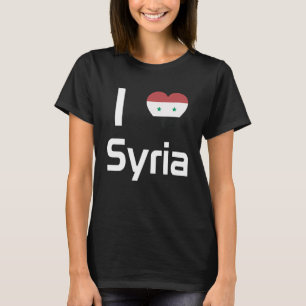 Camiseta Recuerdo de la Bandera Nacional de Siria para homb