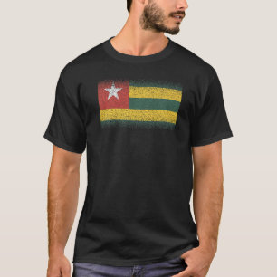 Camiseta Recuerdo de la bandera nacional de Togo para hombr