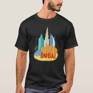 Camiseta Recuerdo de la ciudad de Dubái Emiratos Árabes Uni