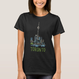 Camiseta Recuerdo de la ciudad de Toronto Canadá para hombr