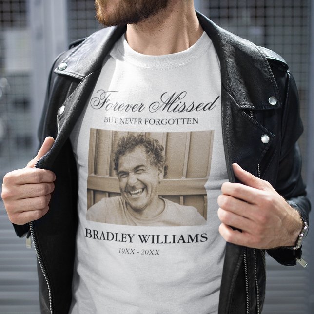 Camiseta Recuerdo de la foto del funeral en memoria (Subido por el creador)