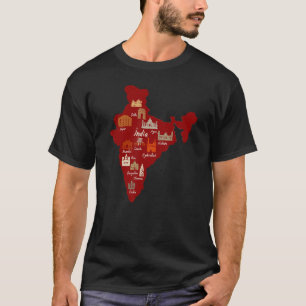Camiseta Recuerdo de la India para hombres y mujeres 1