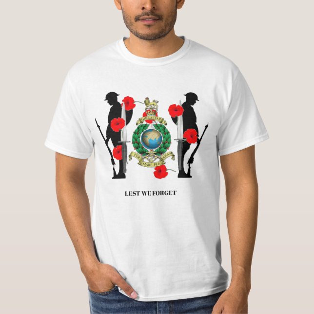 Camiseta Recuerdo de los Marines Reales Para Que No Olvidem (Anverso)