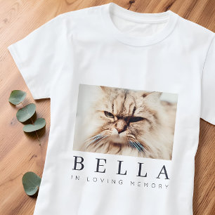Camiseta Recuerdo de Mascota Moderno Simple y Elegante Foto