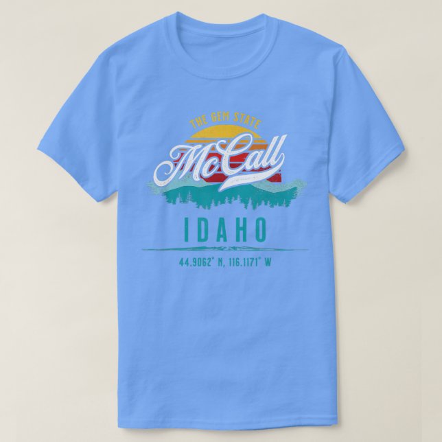 Camiseta Recuerdo de McCall Idaho 1 (Diseño del anverso)