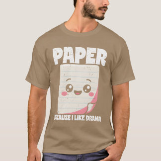Camiseta Recuerdo de papel con personaje de Piedra Papel Ti