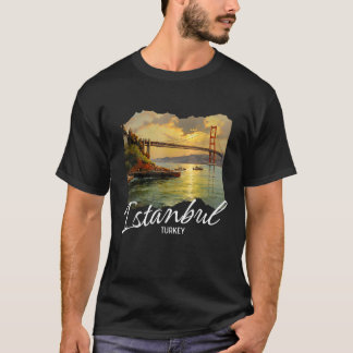 Camiseta Recuerdo de pintura de Estambul Turquía