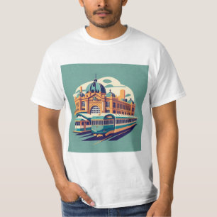 Camiseta Recuerdo de pintura de Melbourne Australia
