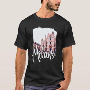 Camiseta Recuerdo de pintura de Milán Italia 1