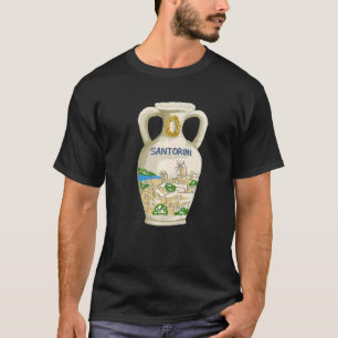 Camiseta Recuerdo de regalo de la ciudad de Santorini Greci
