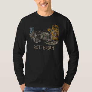 Camiseta Recuerdo de Rotterdam Ciudad Países Bajos para hom