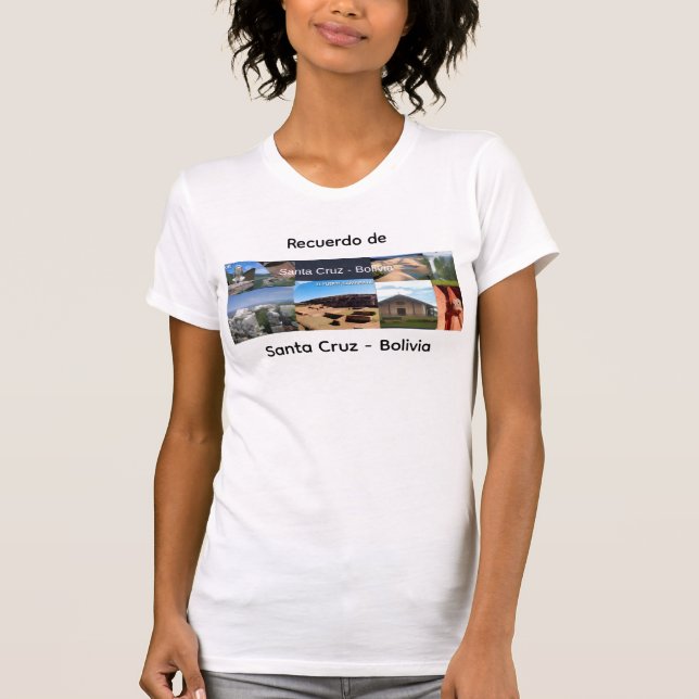Camiseta Recuerdo de Santa Cruz Bolivia (Anverso)