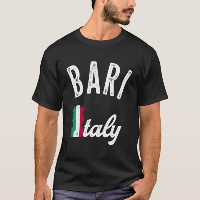 Camiseta Recuerdo de vacaciones de Bari Italia - Retro Bari (Anverso)
