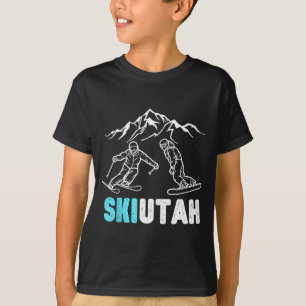 Camiseta Recuerdo de vacaciones de esquí y snowboard en uta