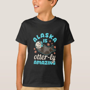 Camiseta Recuerdo de vacaciones de nutria marina de Alaska