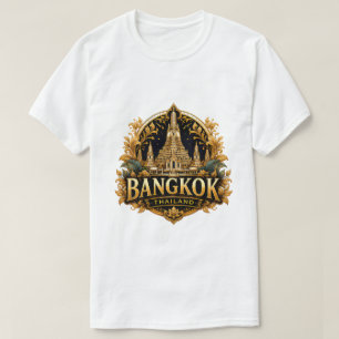 Camiseta Recuerdo de viaje al templo de Bangkok Tailandia