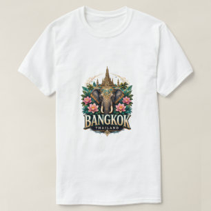 Camiseta Recuerdo de viaje de elefante de Bangkok Tailandia