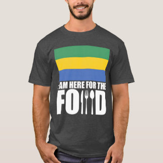 Camiseta recuerdo de viaje familiar de comida de Gabón