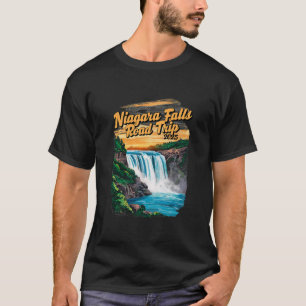 Camiseta Recuerdo de viaje por carretera a Niagara Falls ve