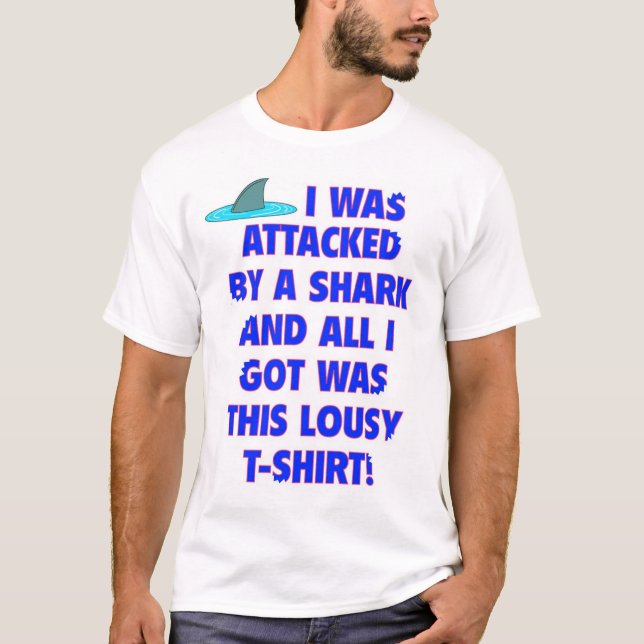Camiseta Recuerdo del ataque del tiburón (Anverso)