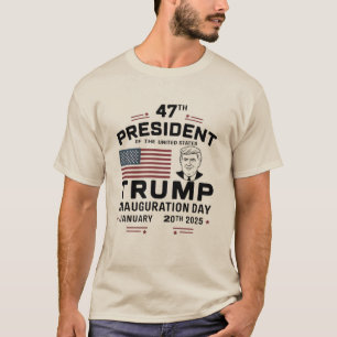 Camiseta Recuerdo del día de la inauguración de Donald Trum