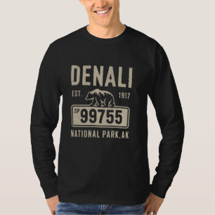 Camiseta Recuerdo del Monte Denali Alaska Montaña Parque Na