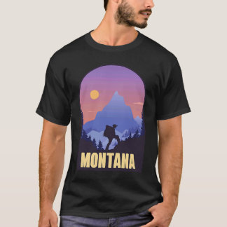 Camiseta Recuerdo del viaje de senderismo por Montana Estad