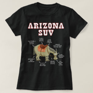 Camiseta Recuerdo divertido de Arizona AZ SUV broma caballo