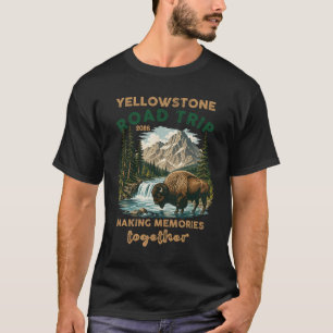 Camiseta Recuerdo familiar de Wyoming de viaje por carreter