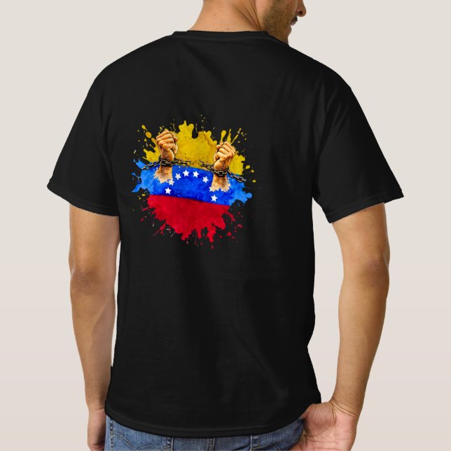 Camiseta Recuerdo Histórico  Venezuela 2026 doble diseño (Reverso)