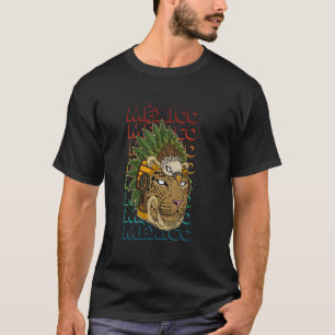 Camiseta Recuerdo militar nacional México antiguo ocelote M