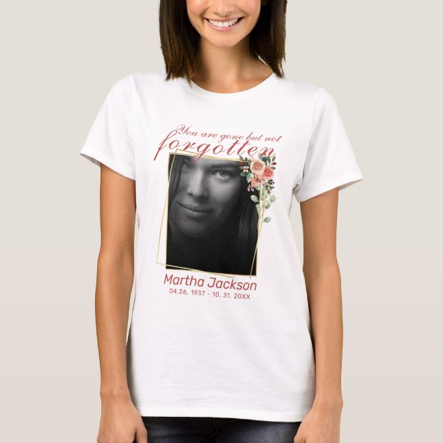 Camiseta RECUERDO PARA SIEMPRE EN NUESTROS CORAZONES 1 Memo (Anverso)