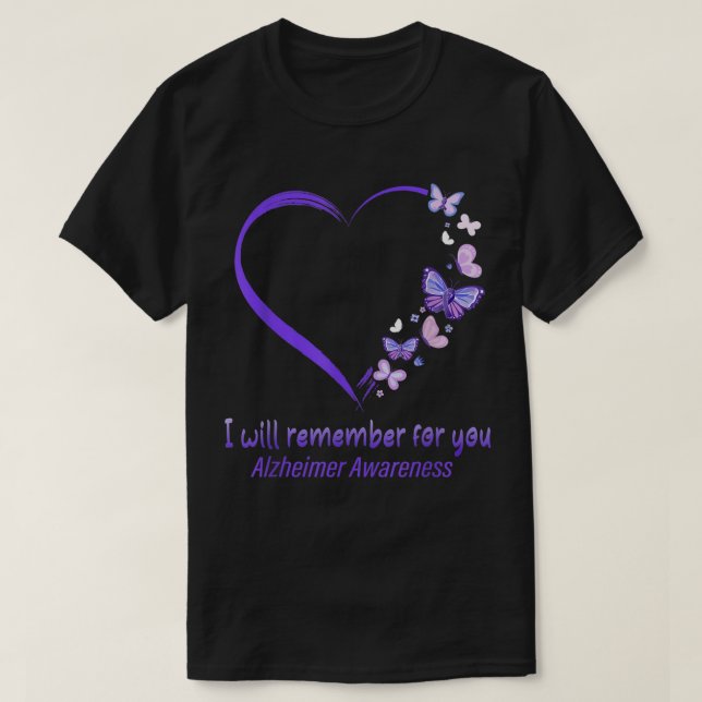 Camiseta Recuerdo Por Ti Alzheimer Awareness Appartal (Diseño del anverso)