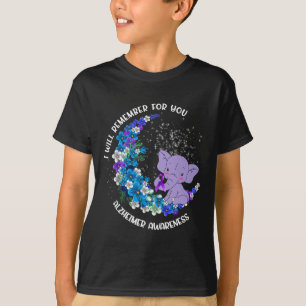 Camiseta Recuerdo por ti Alzheimer Awareness Elephant