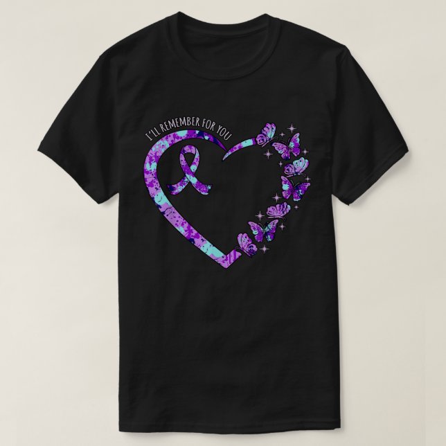 Camiseta Recuerdo por ti Alzheimer's Awareness Purple (Diseño del anverso)