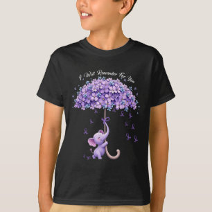 Camiseta Recuerdo Que Los Elefantes Púrpura Conscientes