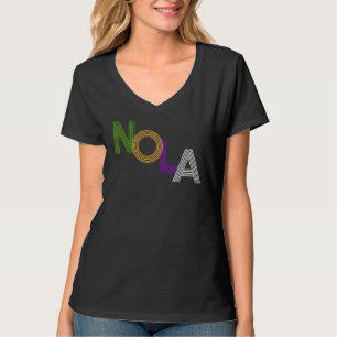 Camiseta Recuerdo Retro Antiguo de Nola Nueva Orleans Carna