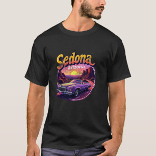 Camiseta Recuerdo Retro Antiguo de Sedona Arizona