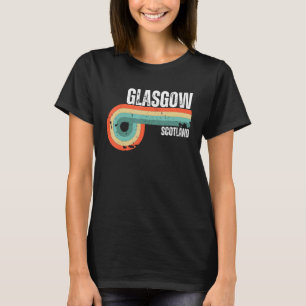 Camiseta Recuerdo Retro Ciudad Vintage Glasgow Escocia