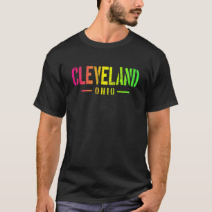 Camiseta Recuerdo retro Cleveland Ohio pastel vintage CLE