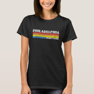 Camiseta Recuerdo retro de los 80 Pennsylvania PA Filadelfi