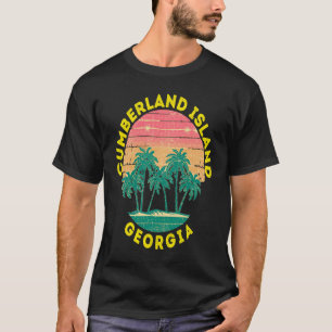 Camiseta Recuerdo Retro de Vacaciones en la Isla Cumberland