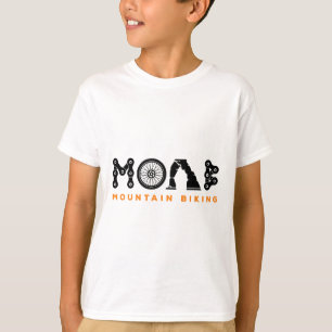 Camiseta Recuerdo Retro Moab Utah Ciclismo de Montaña Sende