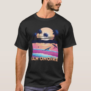 Camiseta Recuerdo Retro Surf de San Onofre California