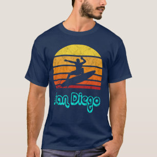 Camiseta Recuerdo Retro Surf Vintage de San Diego Californi